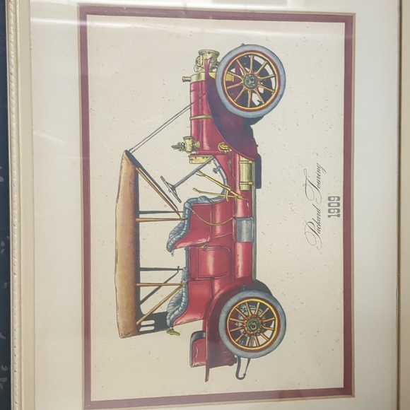 Vintage frames car prints set of 5 - Picture 4 of 7